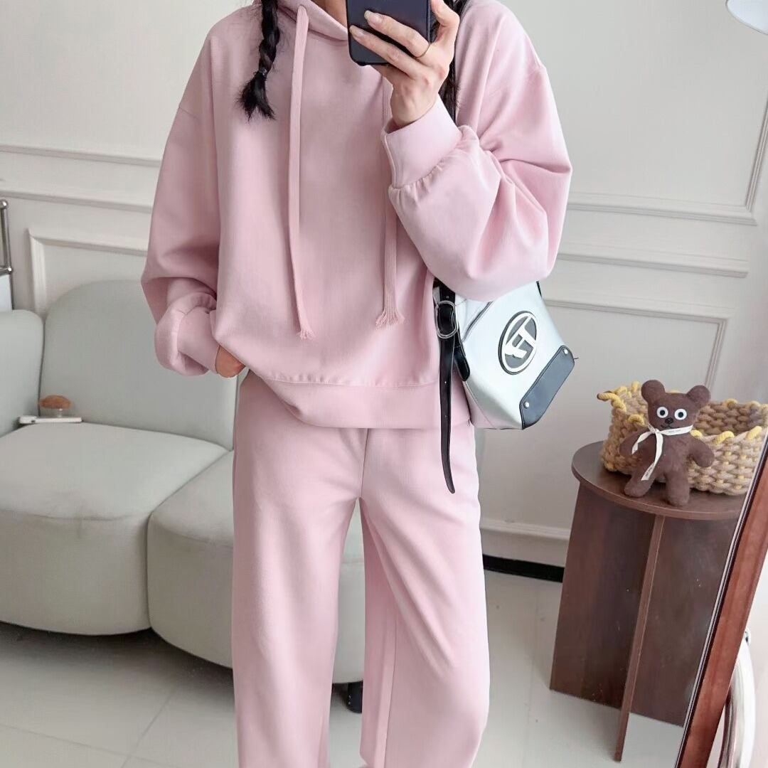 【set】パーカー×カジュアルパンツセット Z6693