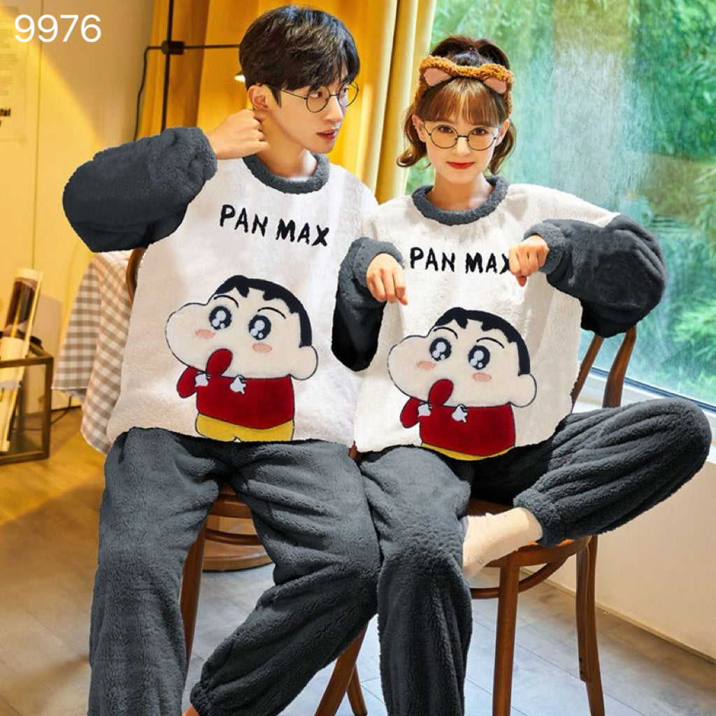 【Roomwear】ルームウェア厚手カップルパジャマ W9589