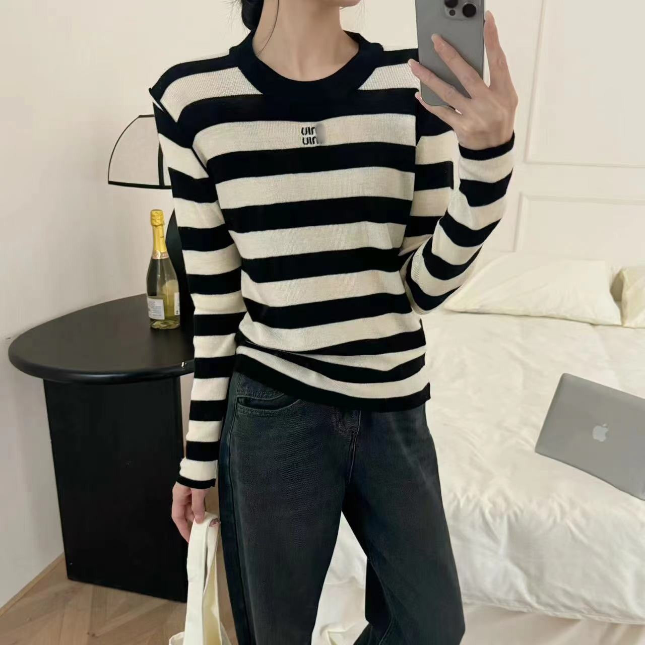 【Tops】3色展開人気ニット W13249