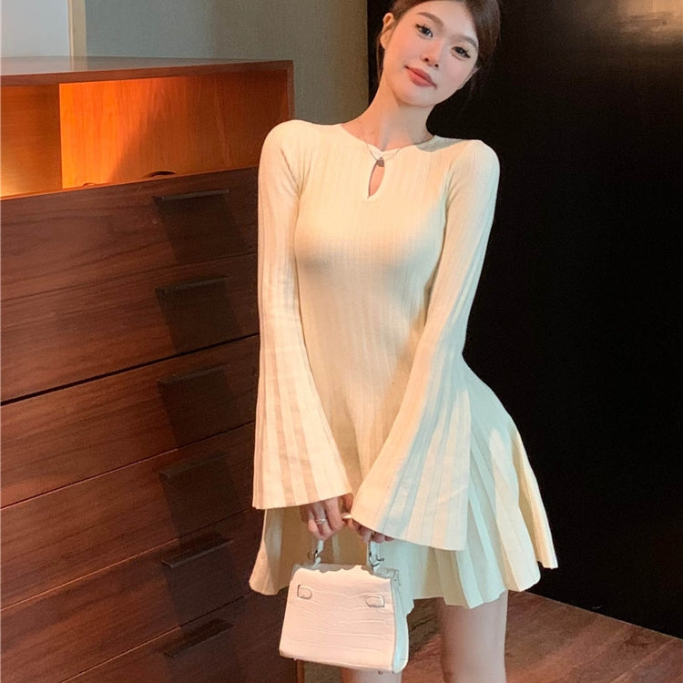 【Dress】ベルスリーブワンピース T01233