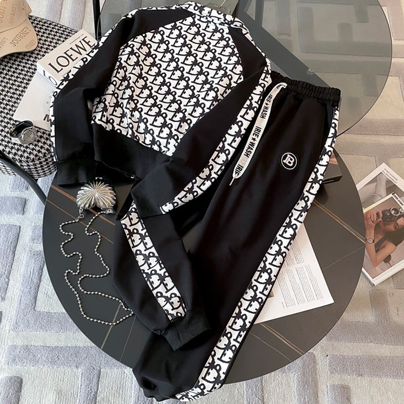 【Set】英文字2点セット ジャケット + パンツ  Z-6452