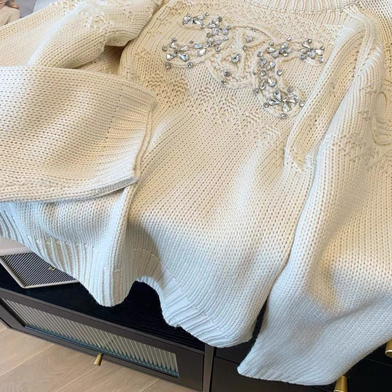 【Tops】ダイヤモンドニットセーター W13251