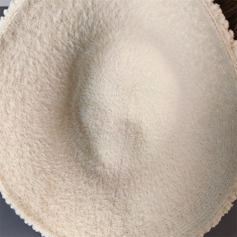 【雑貨】秋冬3色ニットサファリハット W13891