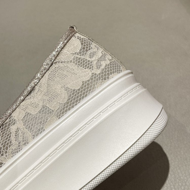 【Shoes】厚底通気フラットシューズ W11259