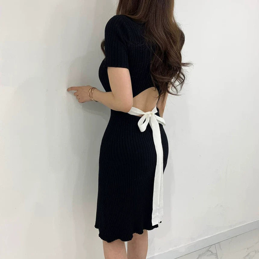 【Dress】新入荷~透かし彫りワンピース W11066