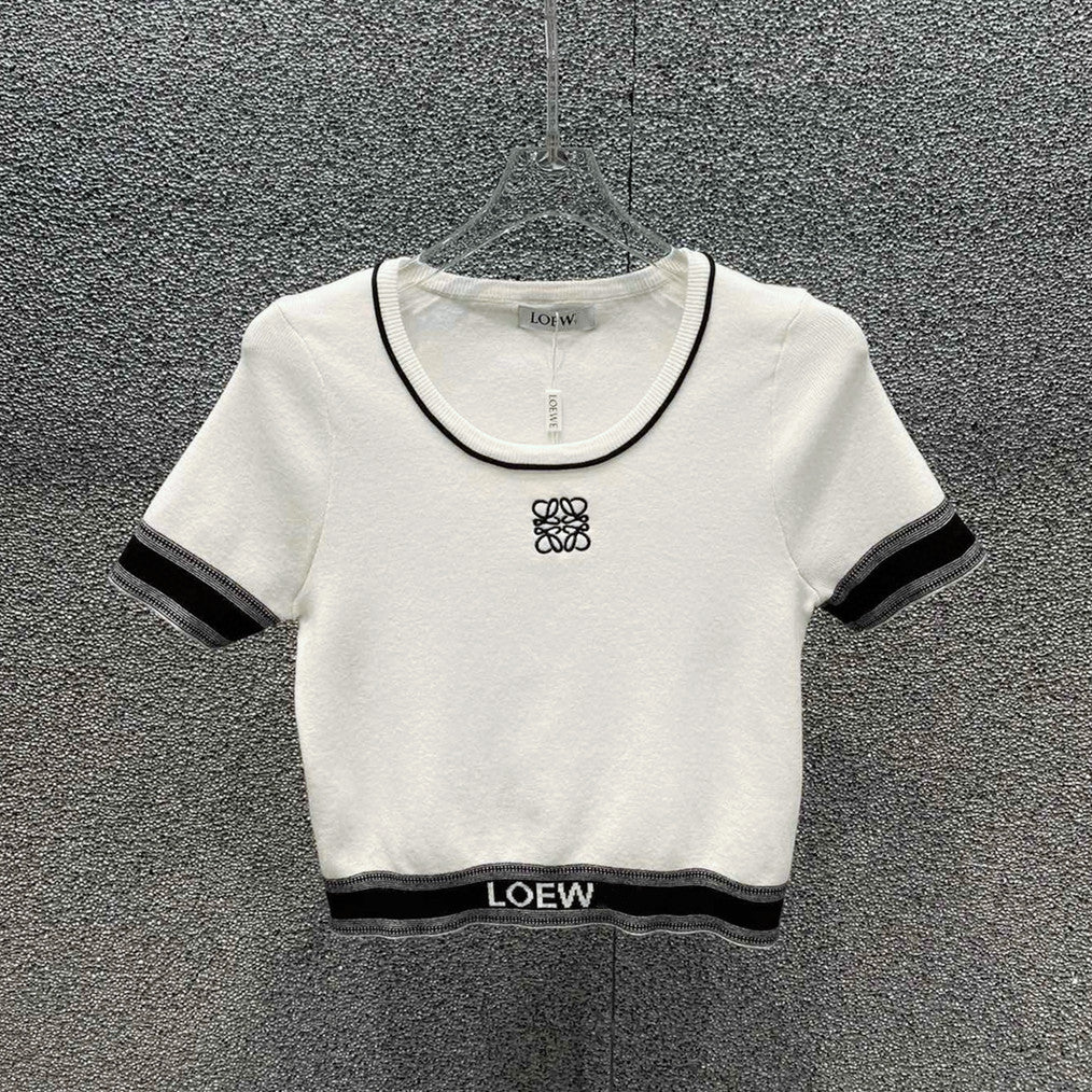 【Tops】ミニニットTシャツ W12431