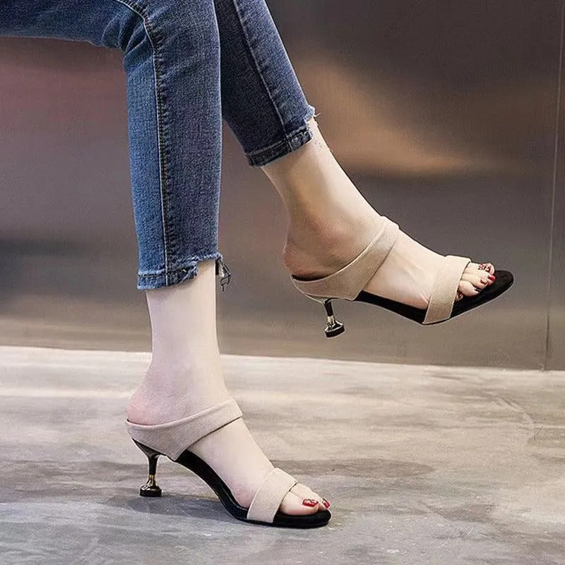 【Shoes】ハイヒールサンダルスリッパ W11541