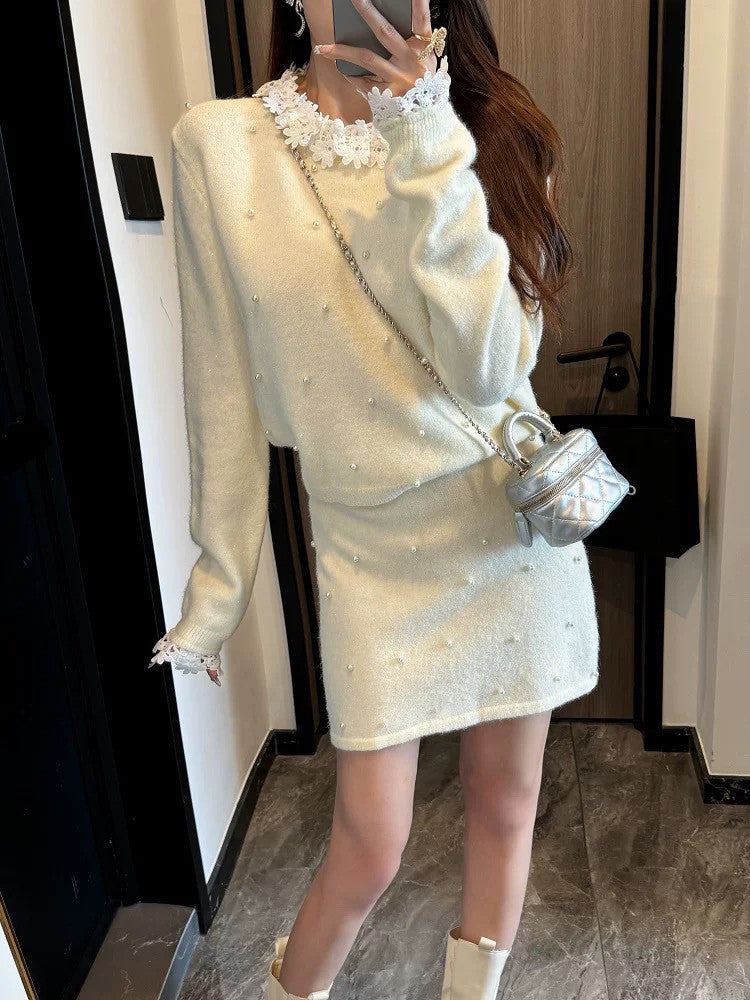 【Set】可愛いニット2点セット W14111