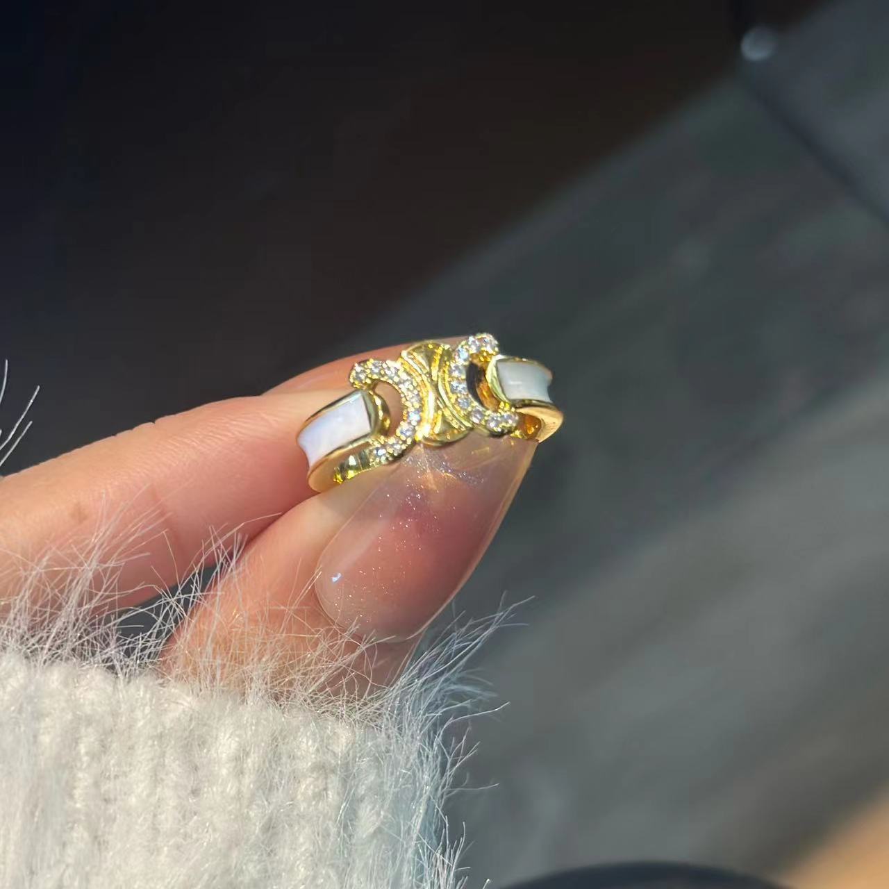 【雑貨】キラキラ指輪2枚セット Z7450