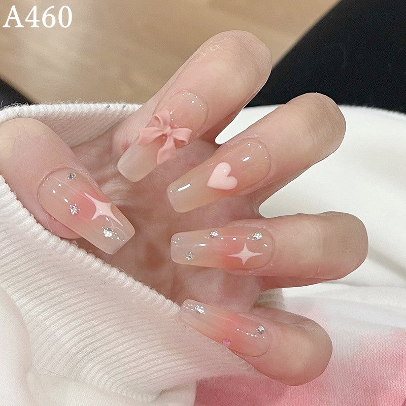 【雑貨】24個入りピンクネイル付け爪 Z7364