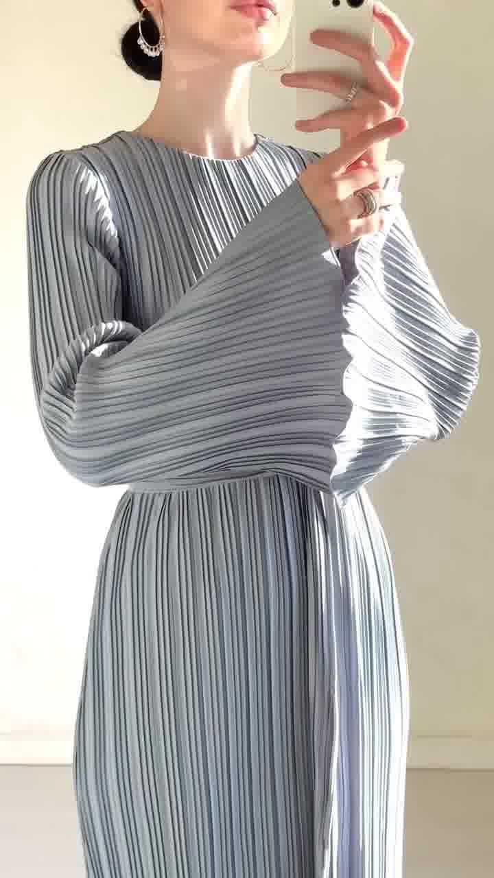 【Dress】プリーツドレス W13266