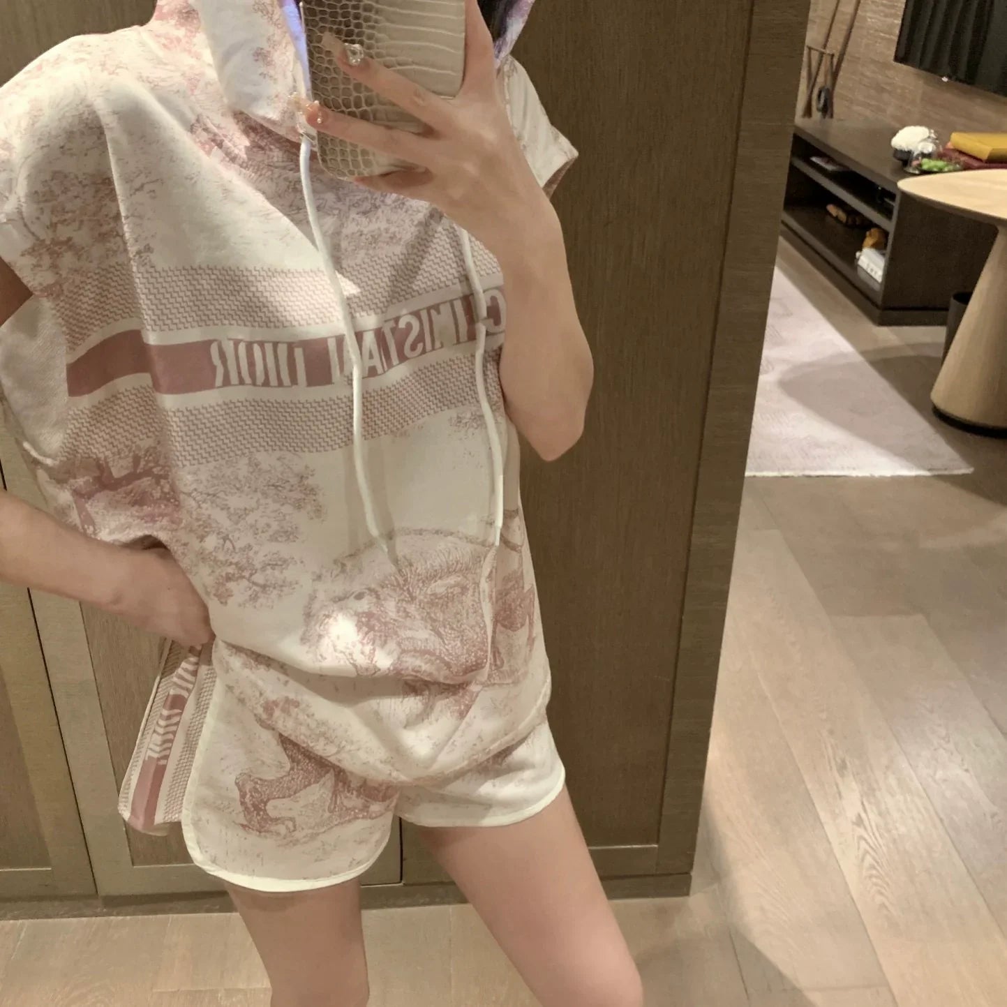 【Set】タンクトップ + パンツタイダイ染め2点セット  W11213