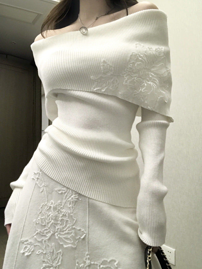 【Set】ニット + スカート 2点セット Z7566