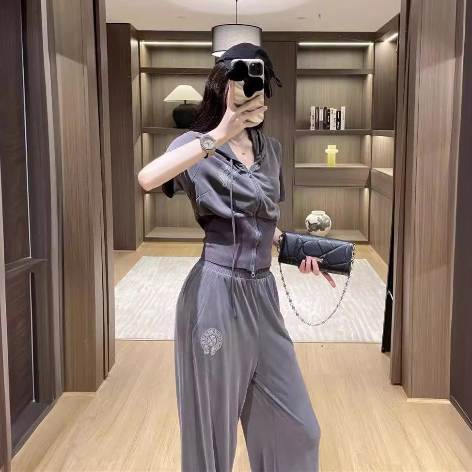 【Set】カジュアルセット Tシャツ + パンツ W12268