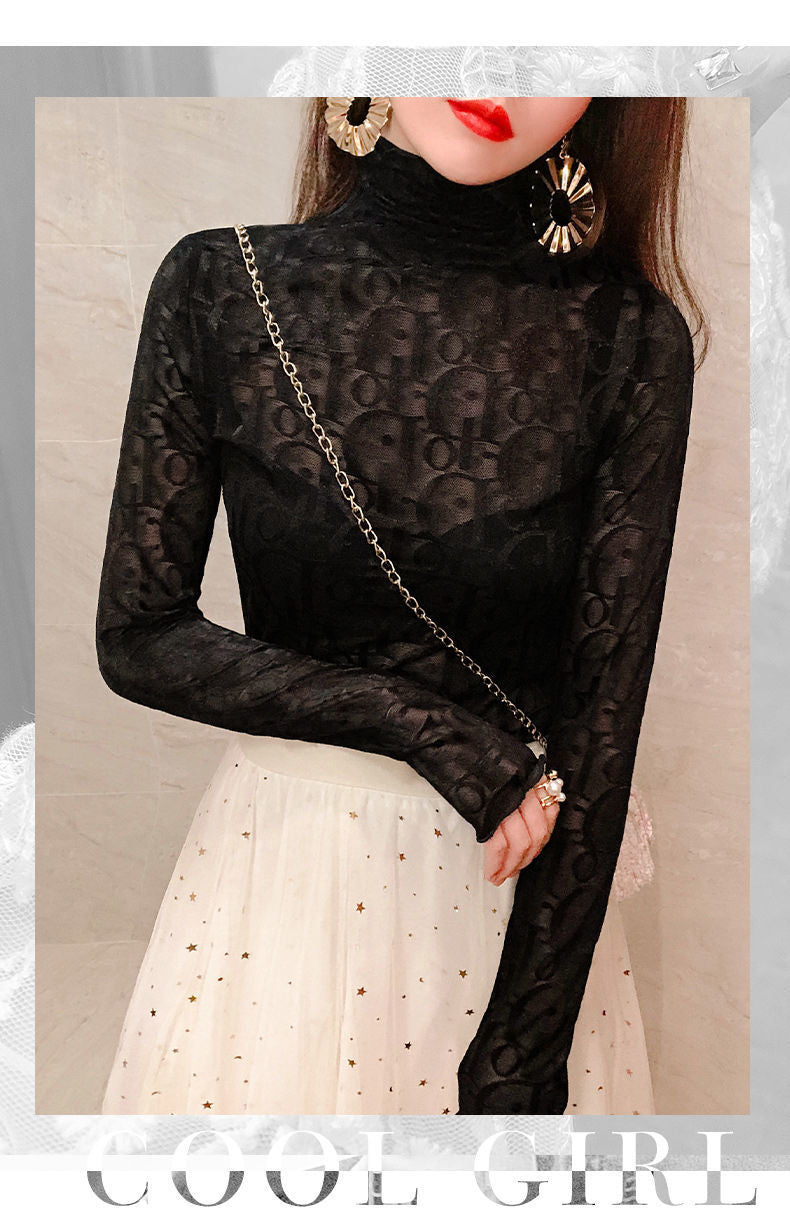 【Tops】2色展開透け感カットソー W14227