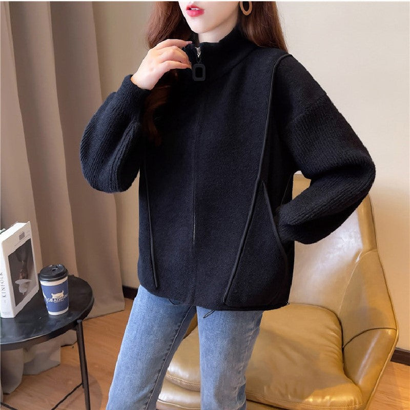 【Outer】オフィス通勤スタジャンジャケット Z8378