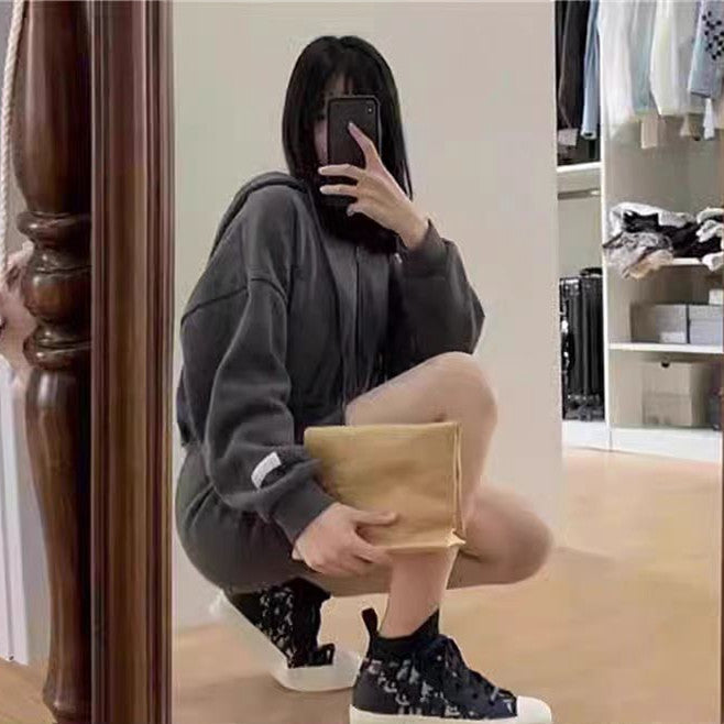 【Shoes】5色展開ジャカードスニーカー W13754