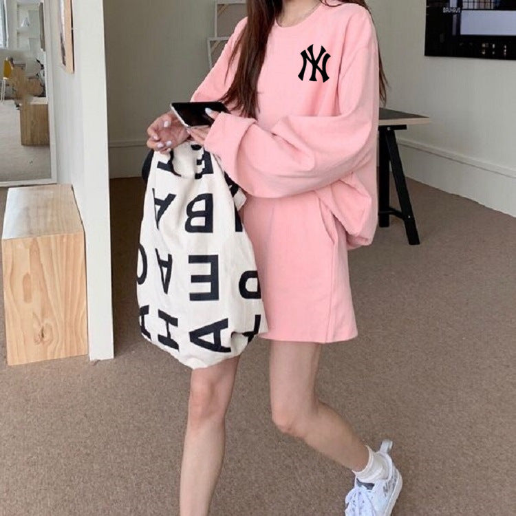 【Set】新入荷~2点セット トレーナー+ ショートパンツ Z-6646