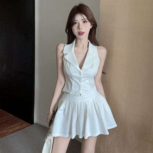 【Set】無地ノースリーブ2点セット T01416