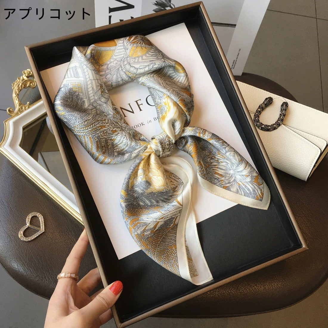 【雑貨】5色展開スカーフ W13588