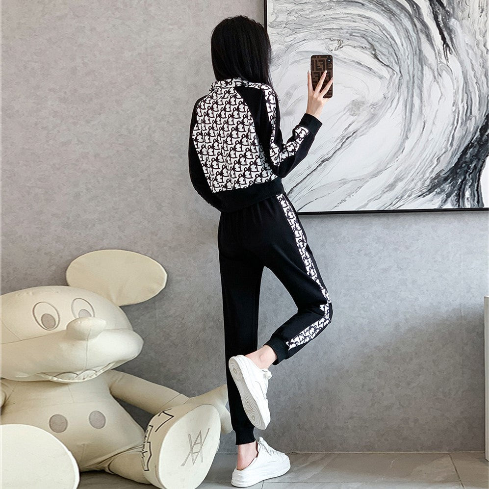 【Set】英文字2点セット ジャケット + パンツ  Z-6452