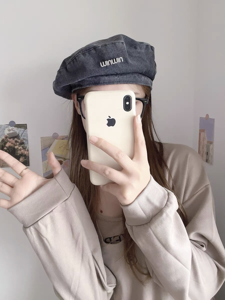 【雑貨】デニムベレー帽2色 Z8077