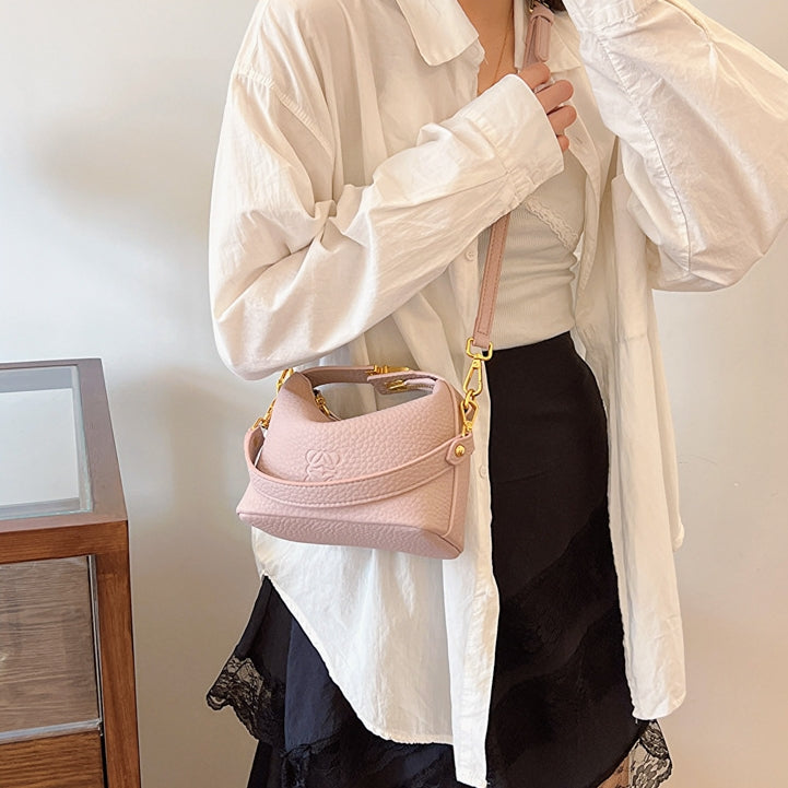 【雑貨】ペブルドレザーショルダーバッグ T01601