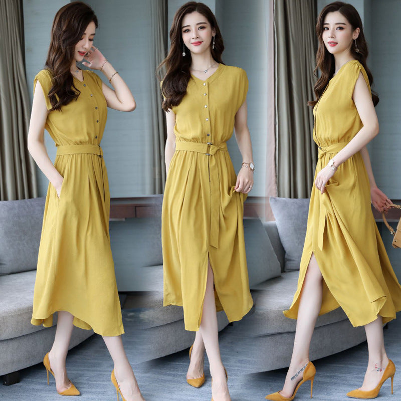 【Dress】新作アイテム~4色展開シンプルシャツワンピース W7299