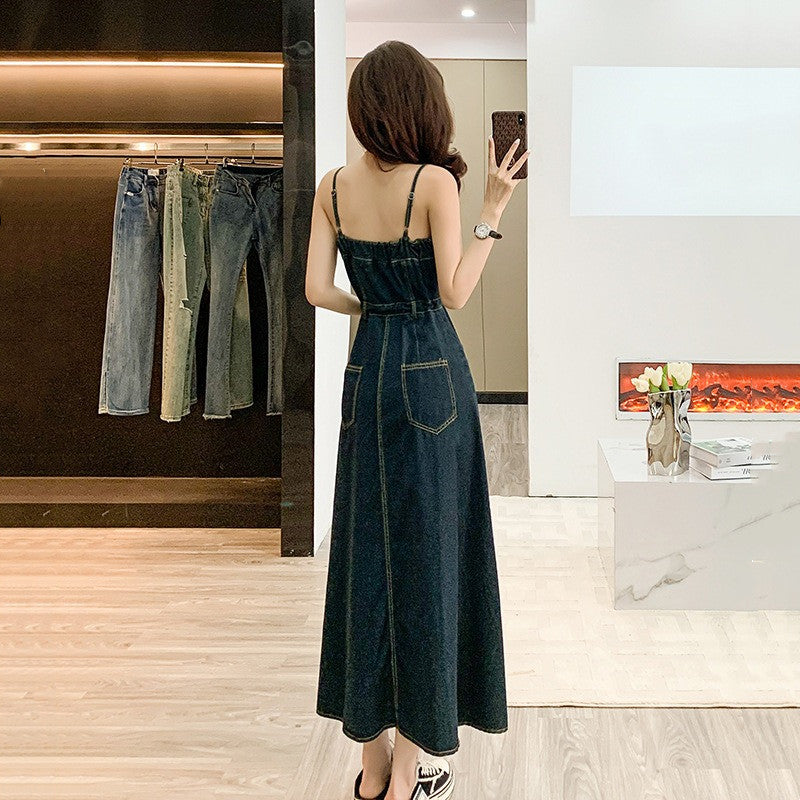 【Dress】デニムキャミソールワンピース W11815