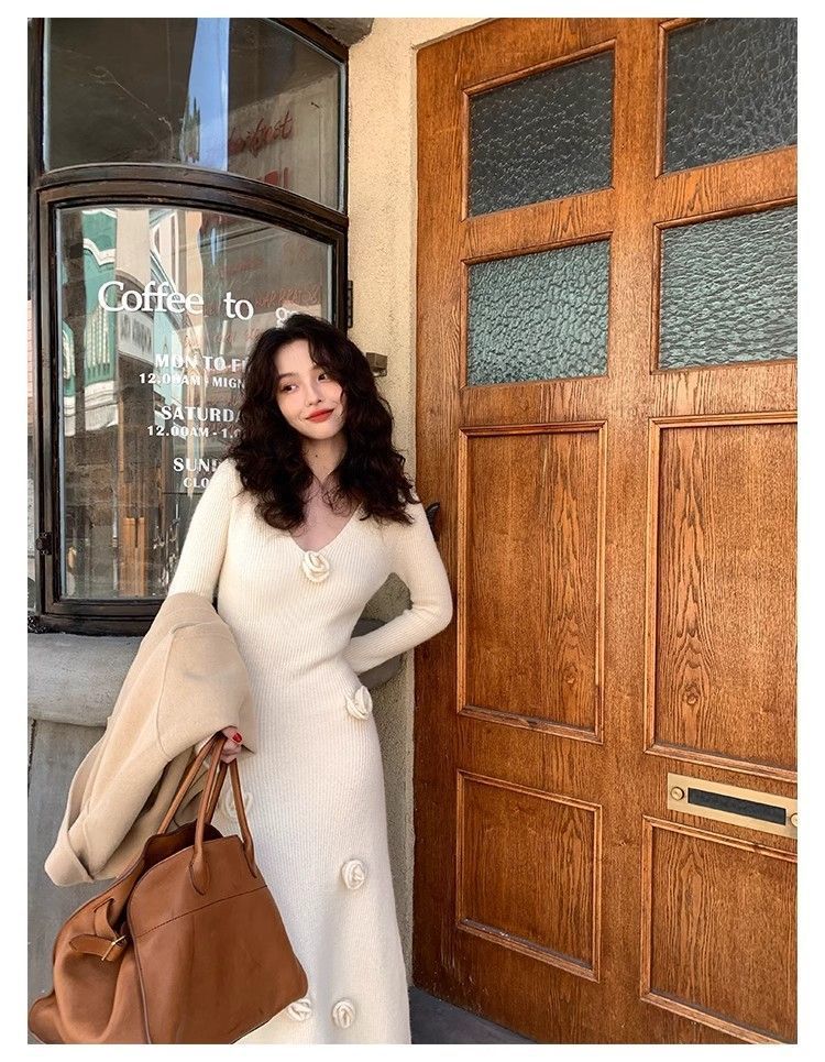 【Dress】フラワーワンピース W14748