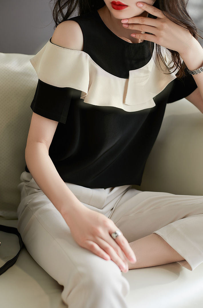 【Tops】新入荷肩見せブラウス W11611