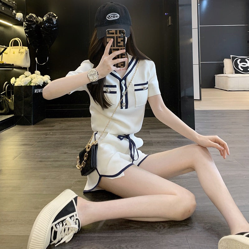 【Set】2点セット Tシャツ + パンツ W12262