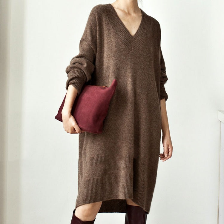 【Dress】オフィス通勤ニットワンピース W13333