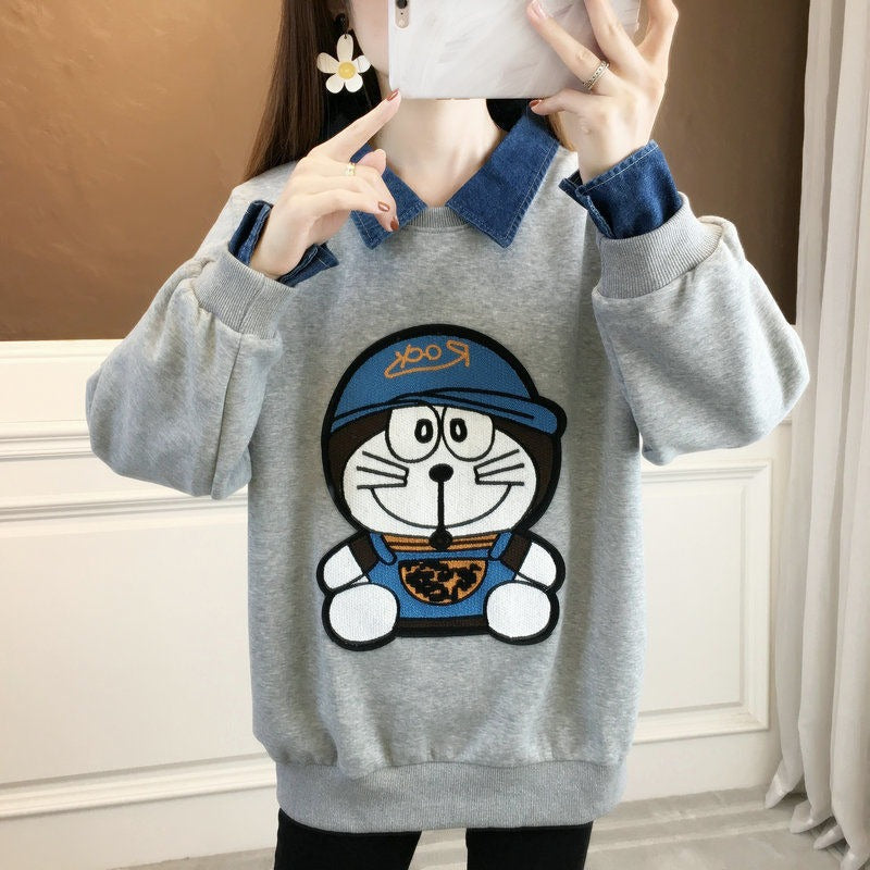 【Tops】フェイクレイヤードプルオーバー W13961