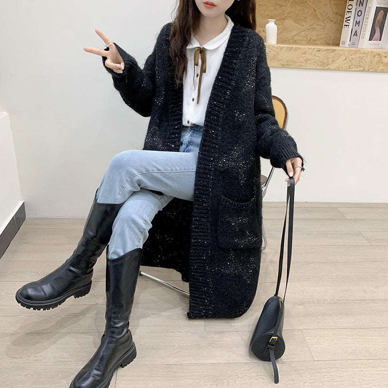 【Outer】ロング丈カーディガン W14435