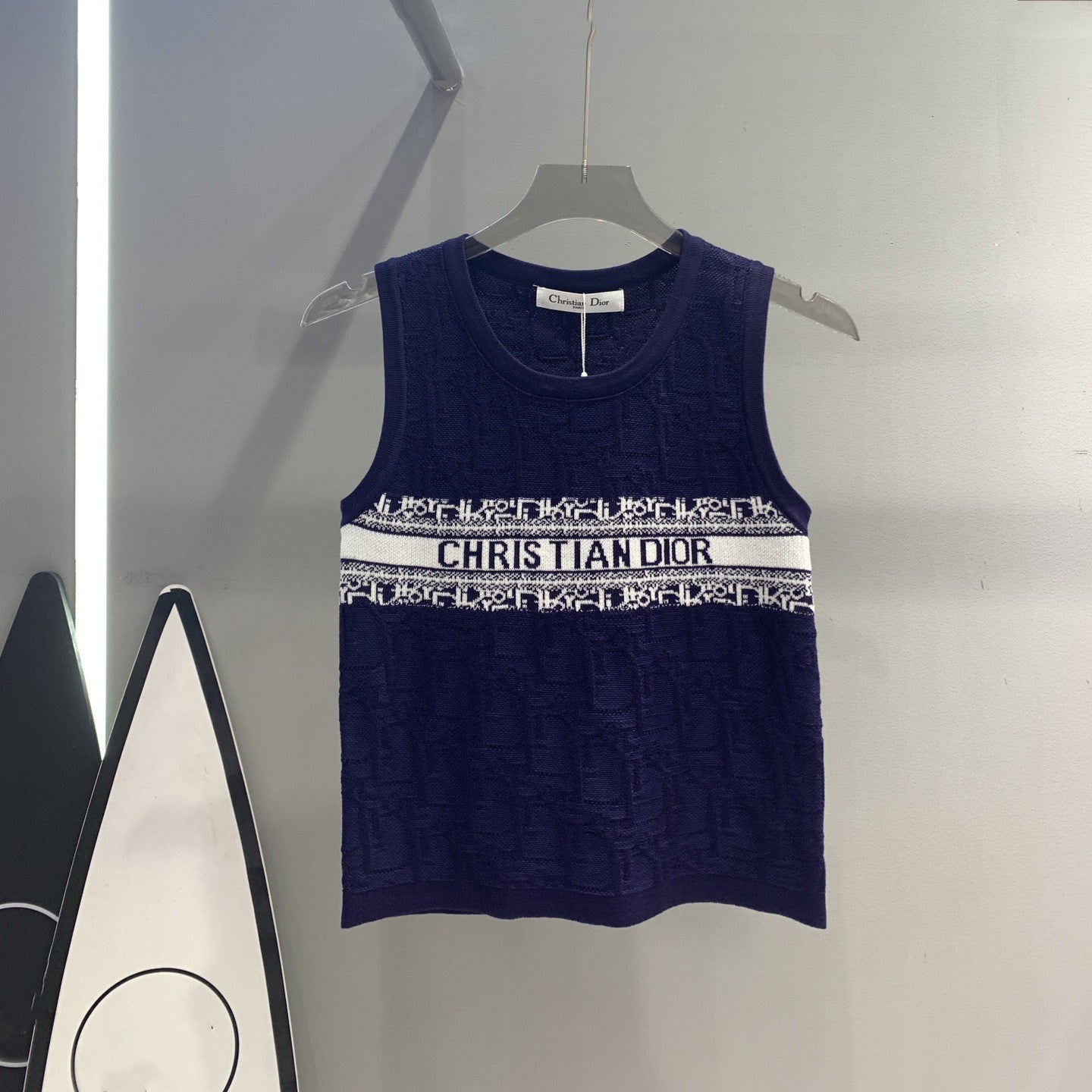 【Tops】ジャカードタンクトップ W12559