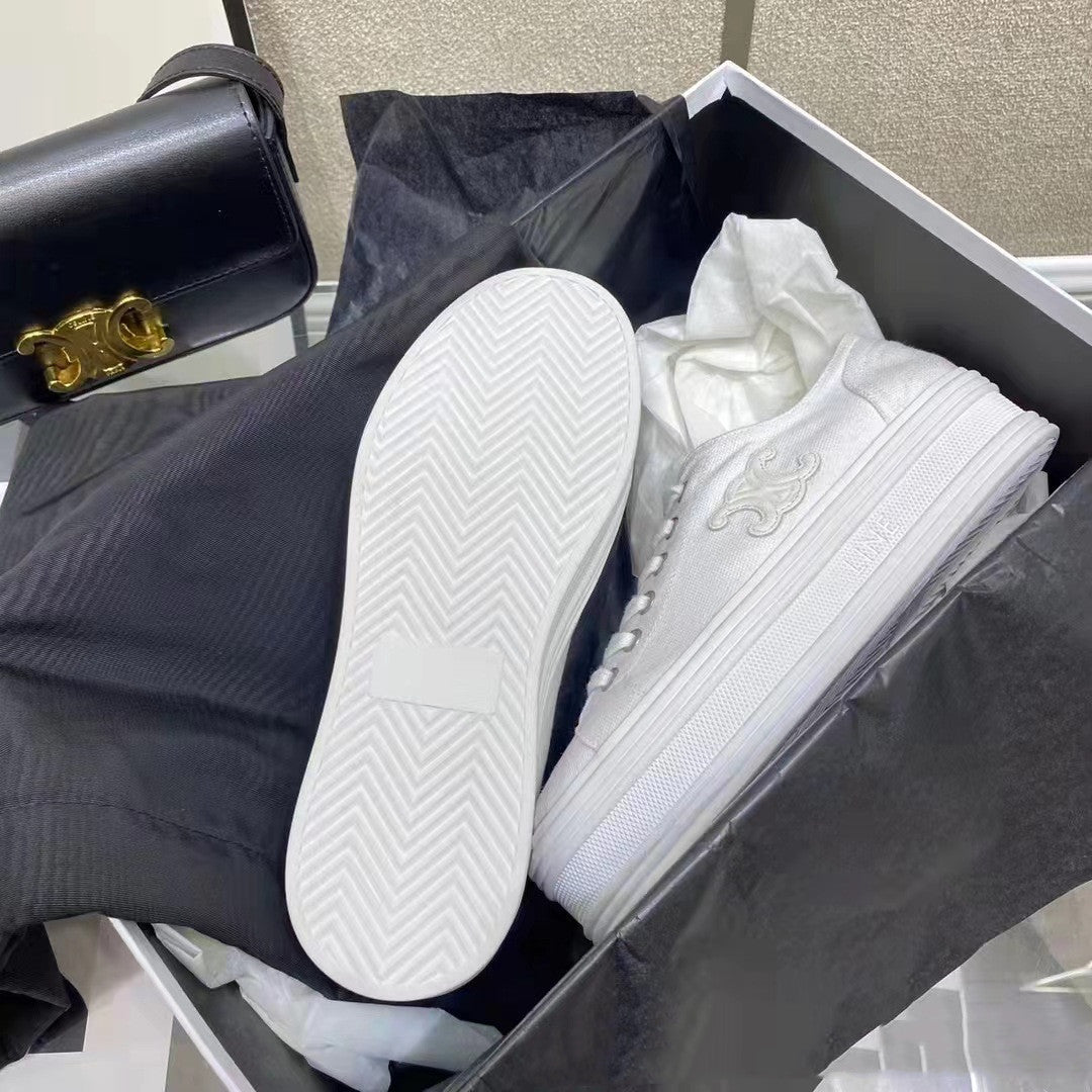 【Shoes】春秋厚底スニーカー W11146