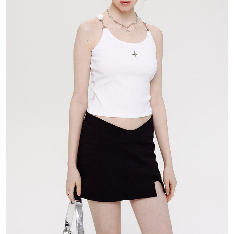【Tops】ベアトップ付きタンクトップ W10839