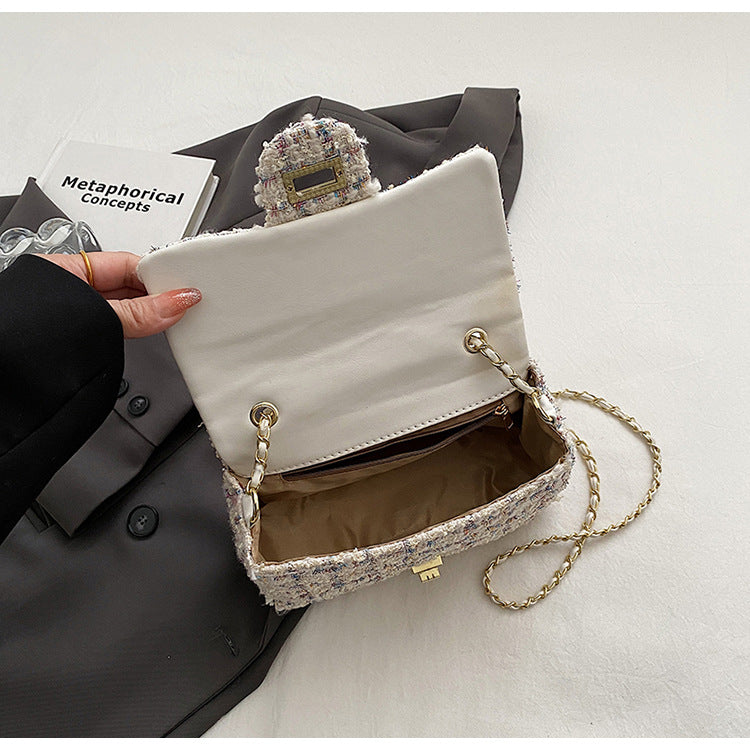 【雑貨】6色ツイードバッグ W10743