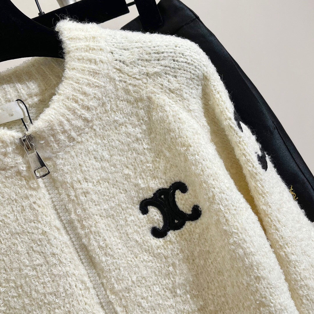 【Outer】ロゴ刺繍カーディガン Z-6475