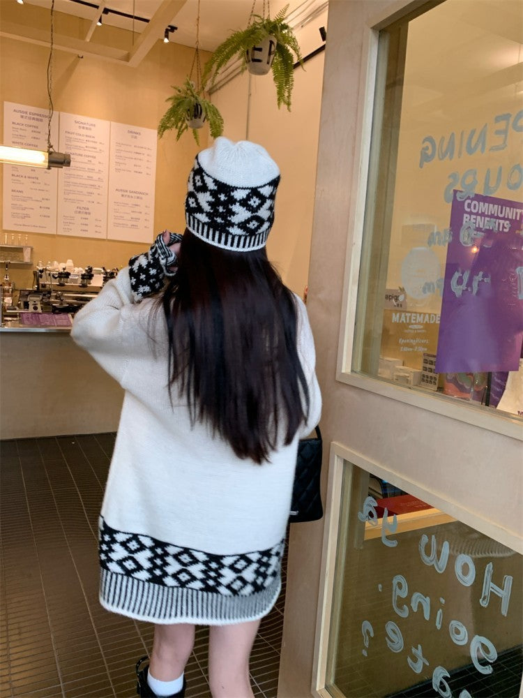 【Tops】レトロニットセーター Z8220