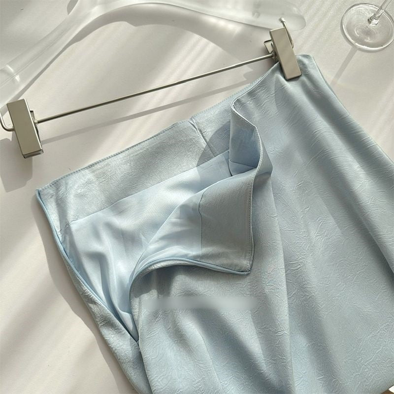 【Set】ドットフリルトップ+フレアースカート T01768