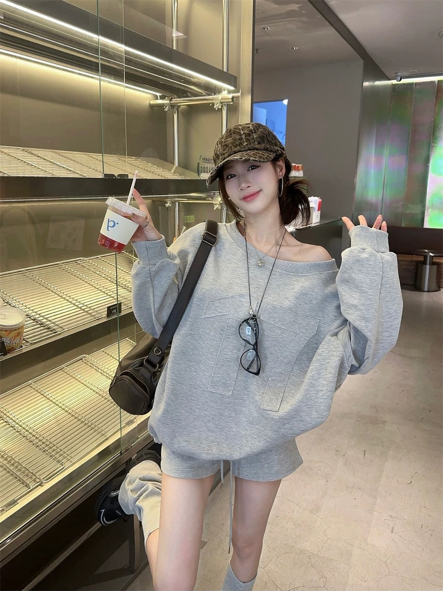 【Set】パーカー+ショートパンツ セット Z8022