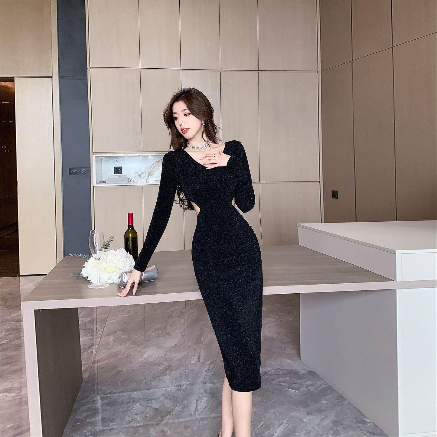 【Dress】フェミニンワンピース Z8191