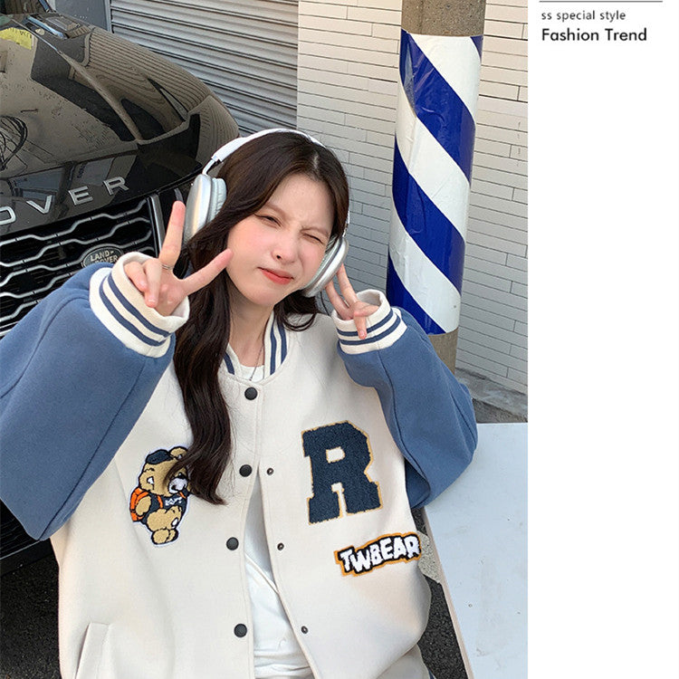 【Outer】2色カジュアルスタジャンジャケット W13613