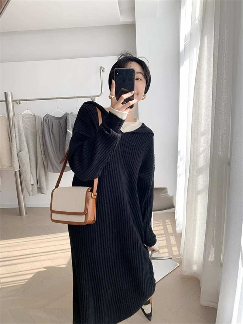 【Dress】ルーズ感ニットワンピース Z8385