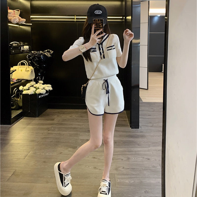 【Set】2点セット Tシャツ + パンツ W12262