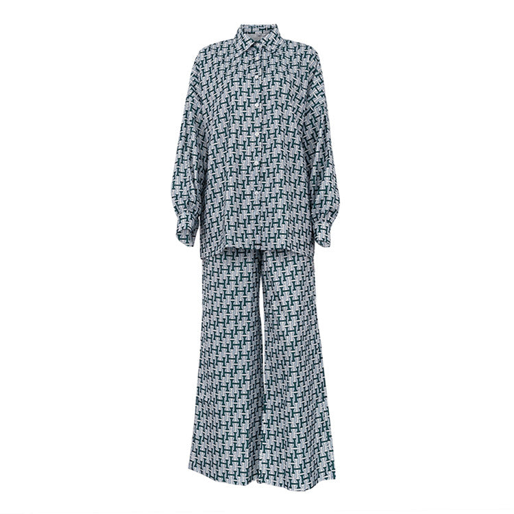 【Set】 シャツ+ パンツ2点セット T01285