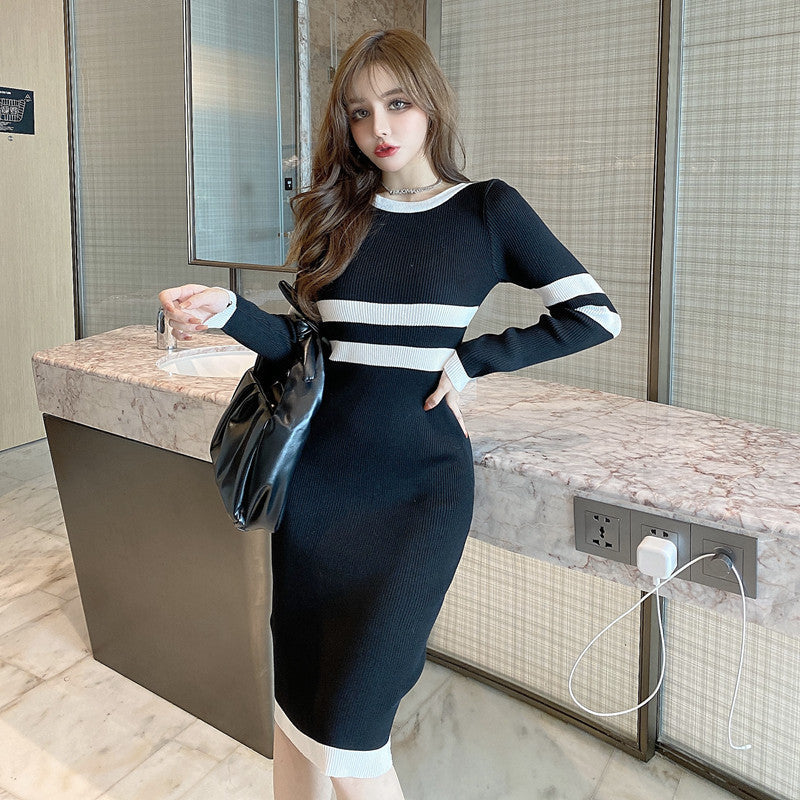 【Dress】新入荷~タイトニットワンピース W9618