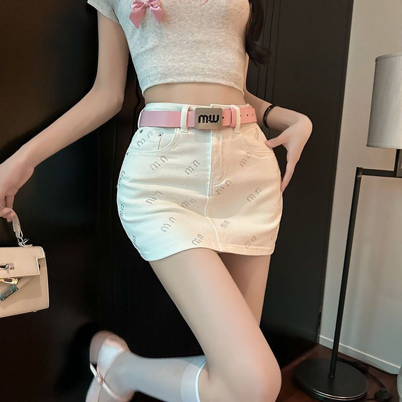 【Bottoms】ダイヤモンドタイトスカート W14318